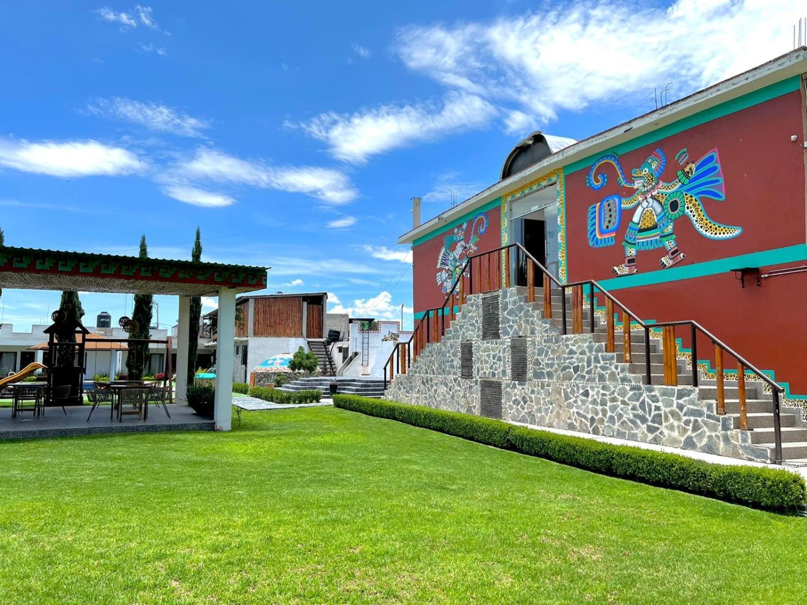Hotel El Jaguar San Martín de las Pirámides Exterior foto