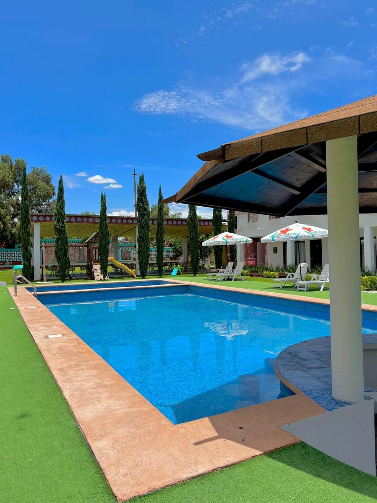 Hotel El Jaguar San Martín de las Pirámides Exterior foto