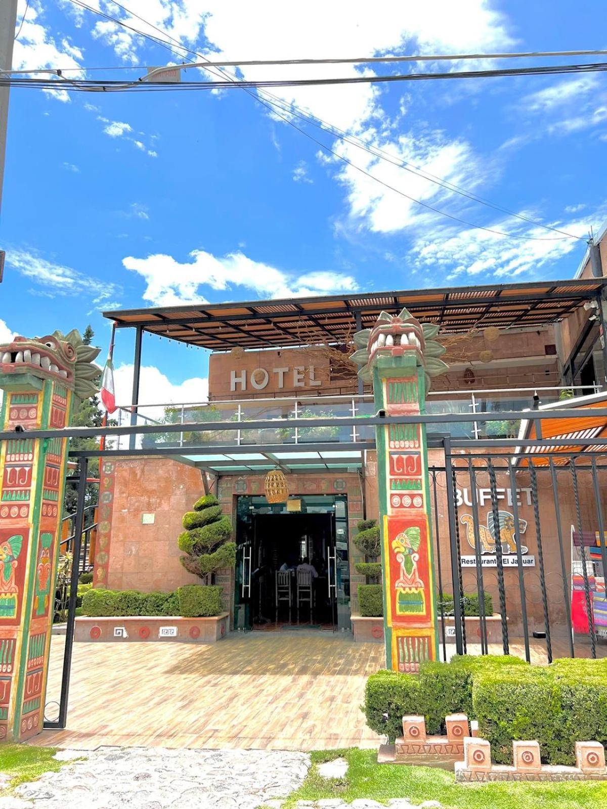 Hotel El Jaguar San Martín de las Pirámides Exterior foto